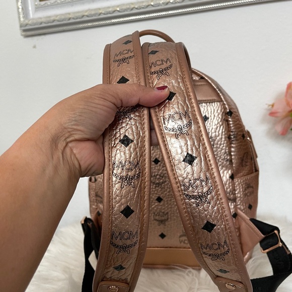 MCM Backpack w/ Chain Pouch - Picture 11 of 16